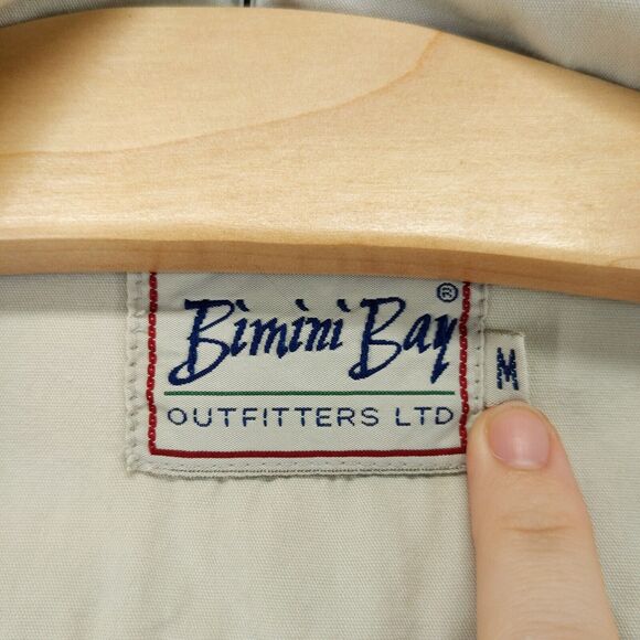 Bimini Bay Expedition Jacket SZ M Gray Sand 21W 30L Cargo Pocket Full Zip W/Tags - Picture 6 of 12